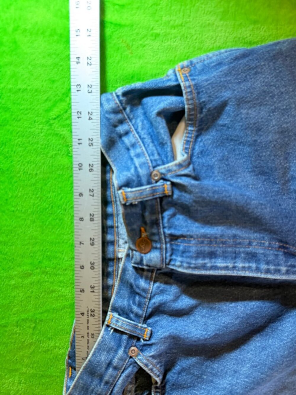 Vintage H.I.S. Chic High Rise Jeans Womens 29x30 Wide Leg 90s Denim - Picture 6 of 9